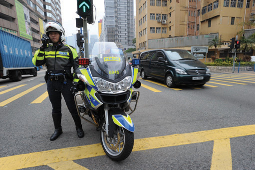 Photograph:Traffic Police officer on duty